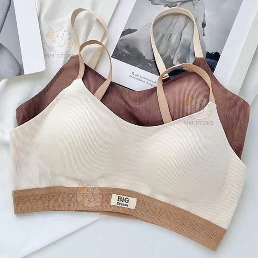 Cheap 2pcs/ Lot Thin Smooth Without Steel Rings Bras Gathered