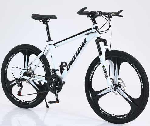26吋21速碟剎減震變速自行車(（白黑）三刀)(適合身高155-185CM)#H209016019