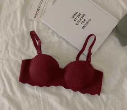 無痕聚攏無鋼圈收副乳胸圍(酒紅色）（尺碼:32-38)(下單後聯絡客服確認發貨尺碼)