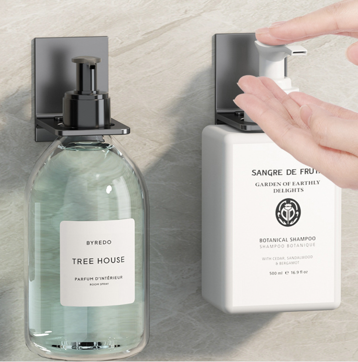 【Hole-free】bathroom hook Sticky Shower Gel Bottle Rack Hook Traceless holder Hand soap holder Shampoo holder Waterproof hook Wall-mounted Toilet storage rack