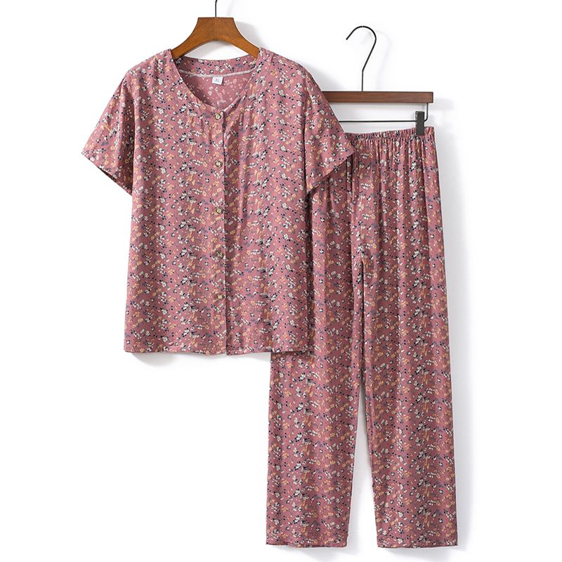老年人短袖套裝( XL-4XL碼 19號色）【下單後請聯絡客服確認發貨尺碼】F001099062