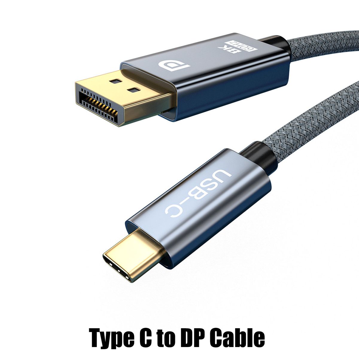 USB C to DP / Type C to DP DisplayPort Cable 1.4 8K 60Hz - Cable 1.8M