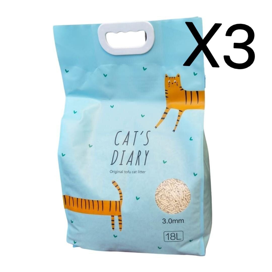 3.0MM Tofu Cat Litter 18L X3 PACKS