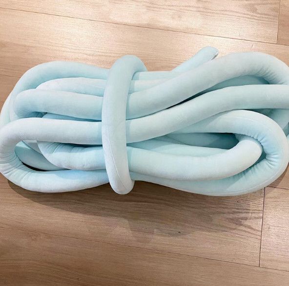 防撞編織床圍 抱枕（NO7天藍色）（單股10米）#H257020061