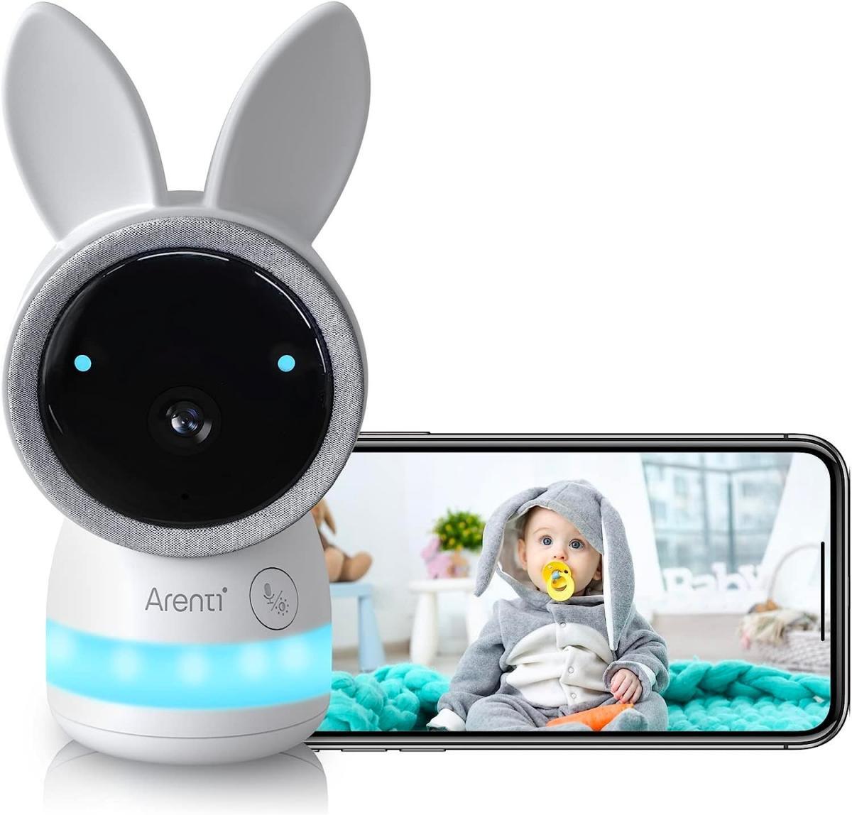 Arenti AINanny 2K Ultra HD Video Pan-Tilt Baby Monitor w/ 5'' LCD Screen