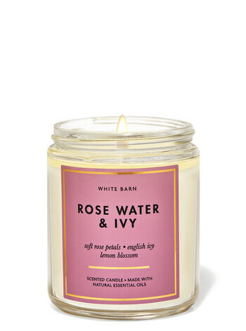 Rose Water and Ivy single wick candle (parallel imported goods)