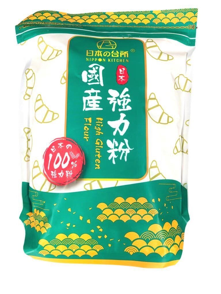 Flour 日本の台所強力小麥粉 1kg  #53200488 (綠色包裝) Nippon Kitchen - High Gluten Flour #烘焙#焗蛋糕#行貨