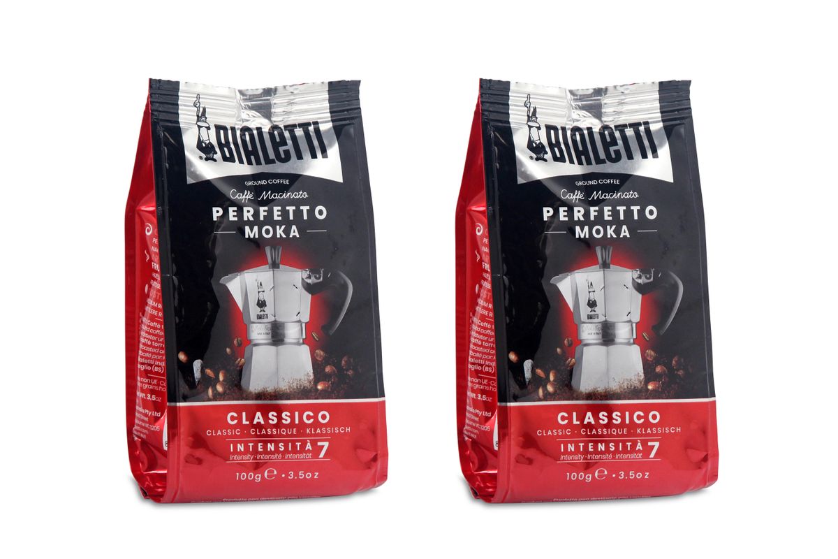 BIALETTI 100G COFFEE POWDERCLASSICOHAZELNUT DRIED FRUIT AROMA X2