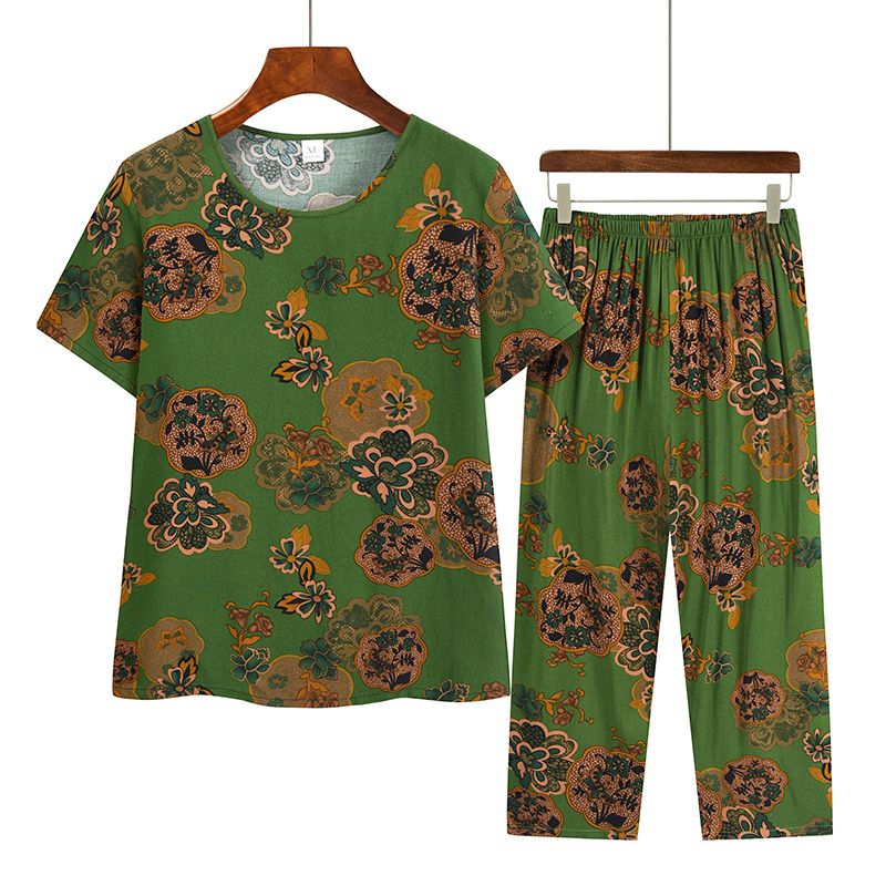 老年人短袖套裝( XL-3XL碼 8號色）【下單後請聯絡客服確認發貨尺碼】F001099145