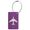 Purple aluminum alloy luggage tag brushed luggage accessories travel supplies