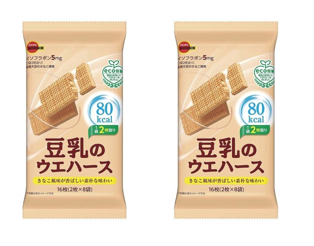 Soya Milk Wafer 16pcs (2pcs x 8pack) x 2 bag