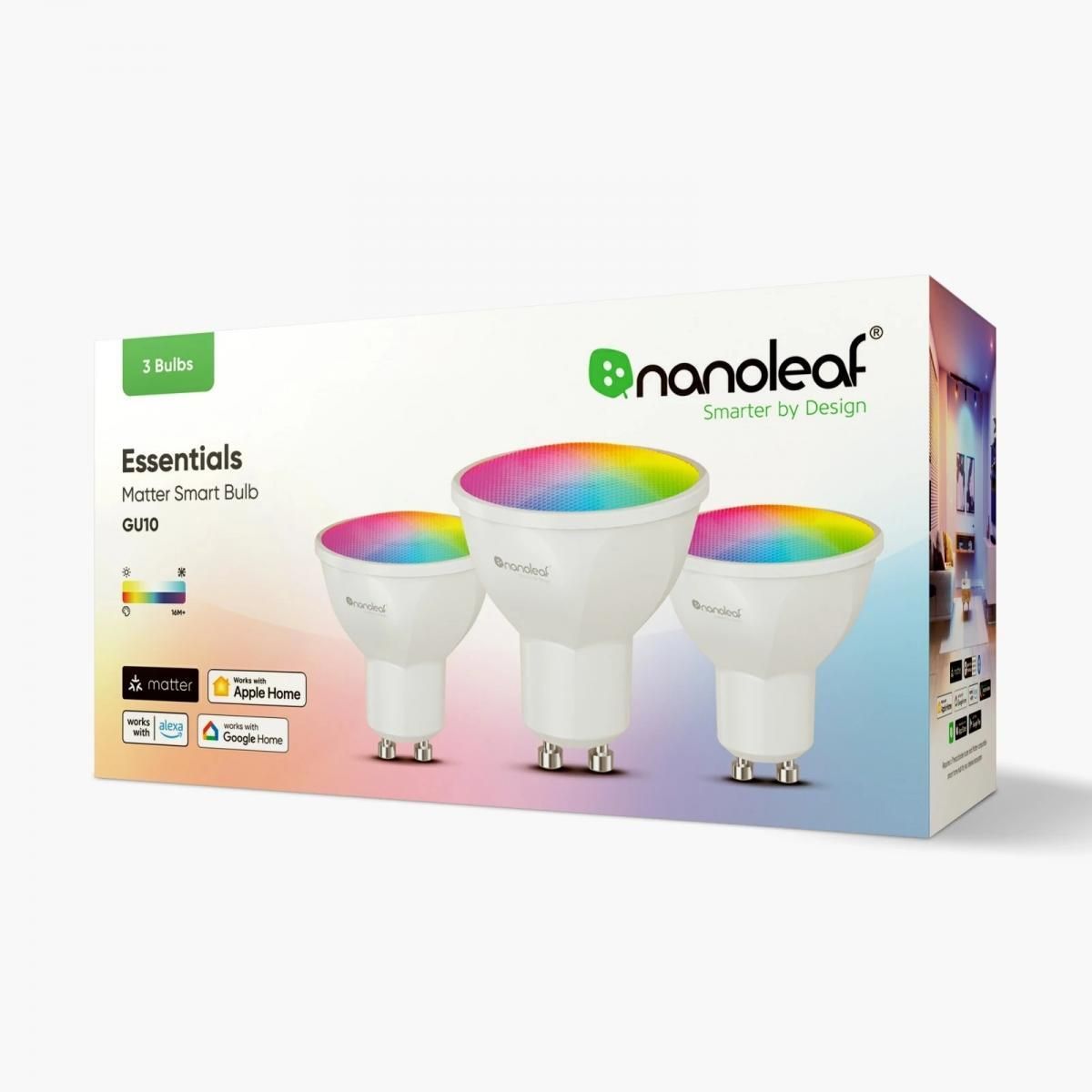 Nanoleaf | Nanoleaf GU10智能 LED 燈泡 Matter Apple Home Google Home 藍牙應用程式 ...