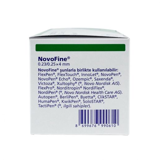 NOVOFINE 0.23/0.25*4mm needles-NOVO