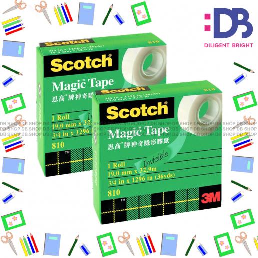Scotch  Magic™ Tape, Boxed, 3/4 x 36 yd , 810HK [2rolls