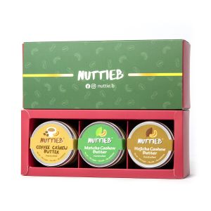 手工製混合腰果醬禮盒 (抺茶，焙茶，咖啡)