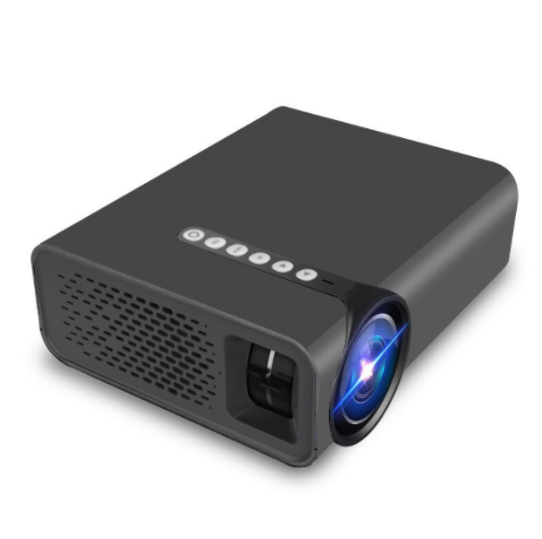 YG520微型家用投影儀跨境 LED便攜投影機支援高清1080P（炫酷黑）