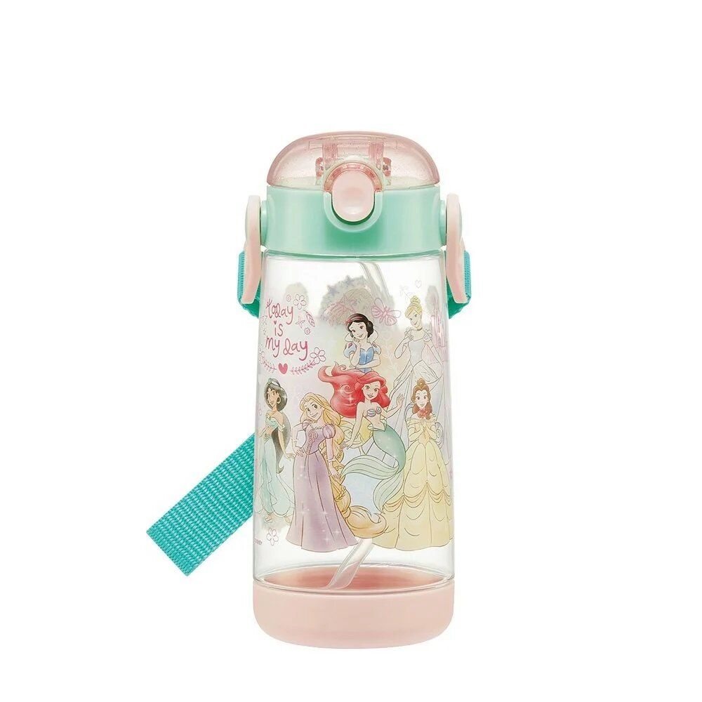 transparent water bottle 480ml (DISNEY PRINCESS)