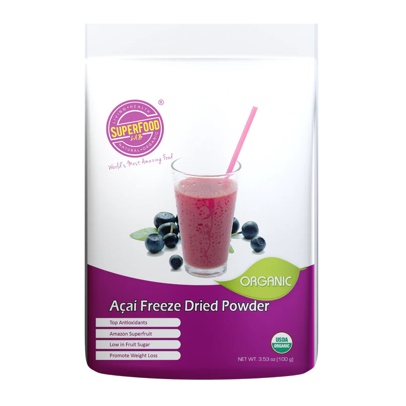 SUPERFOOD LAB Organic Antioxidant Acai Berry Powder 100G