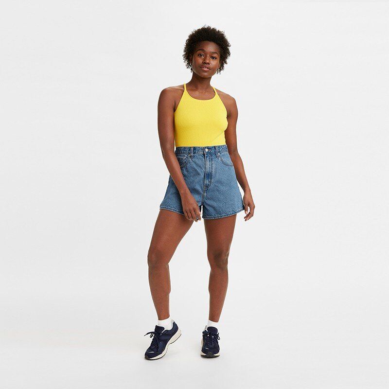 levis high waisted loose shorts