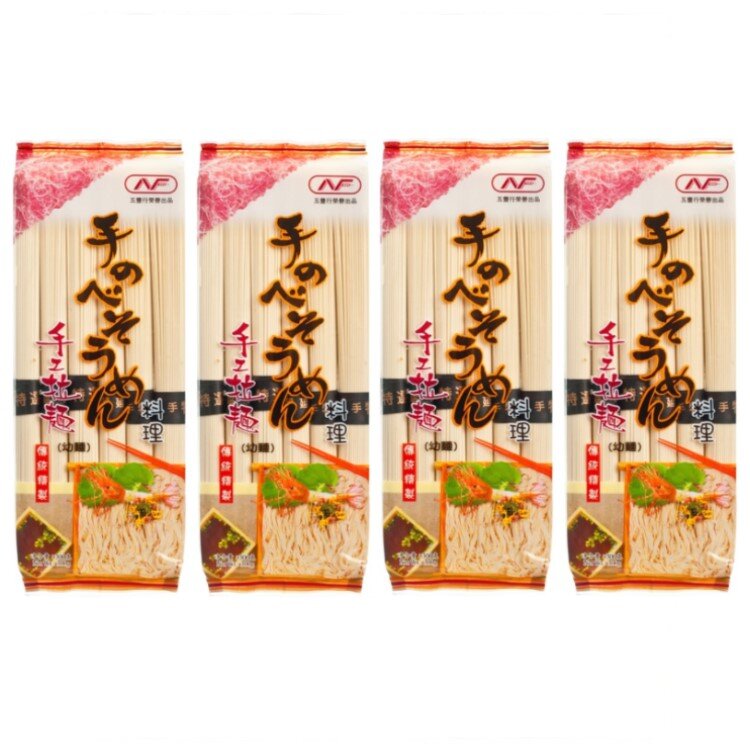 手工拉麵(幼) (4包)/ Handmade Thin Noodle 300g (4 pc)