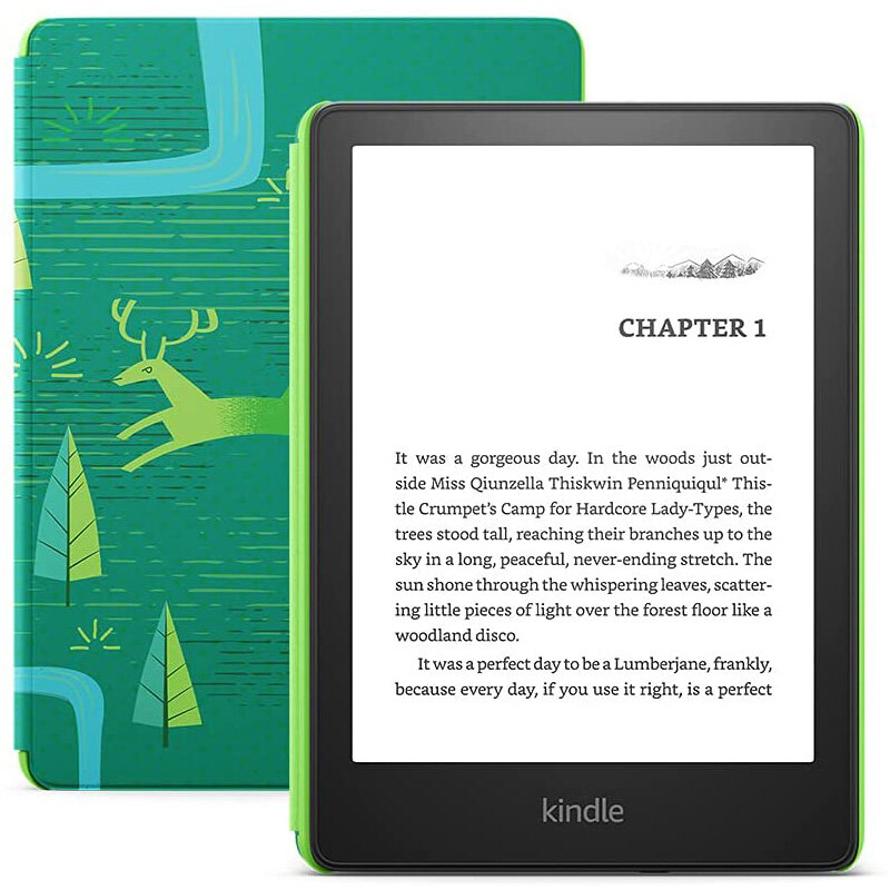 【2021 - 11th gen. KIDS】【Emerald Forest】8GB Kindle Paperwhite Kids Wi-Fi E-Reader (Parallel import)