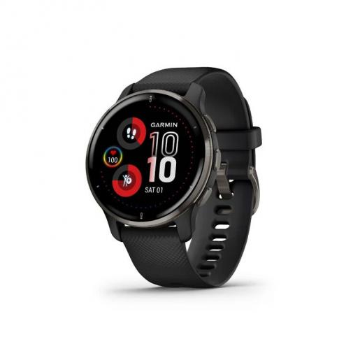 GARMIN | GARMIN Venu 2 Plus - 中英文版- Slate with Black Silicone