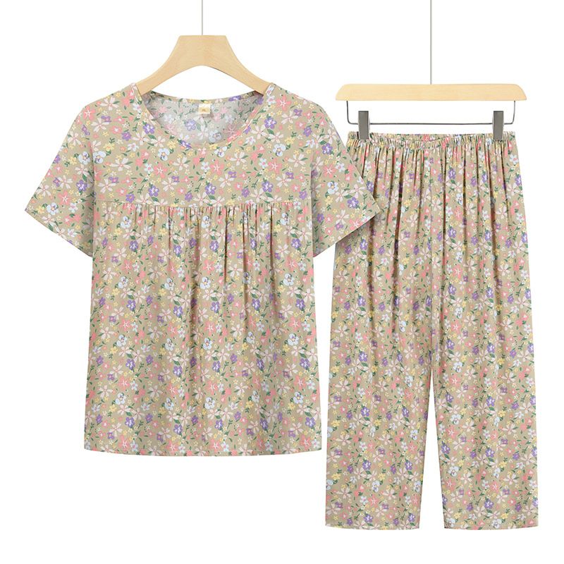 老年人短袖套裝( XL-4XL碼 21號色）【下單後請聯絡客服確認發貨尺碼】F001099278