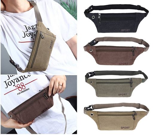 Money Belt Zip Hiking Pouch Wallet 