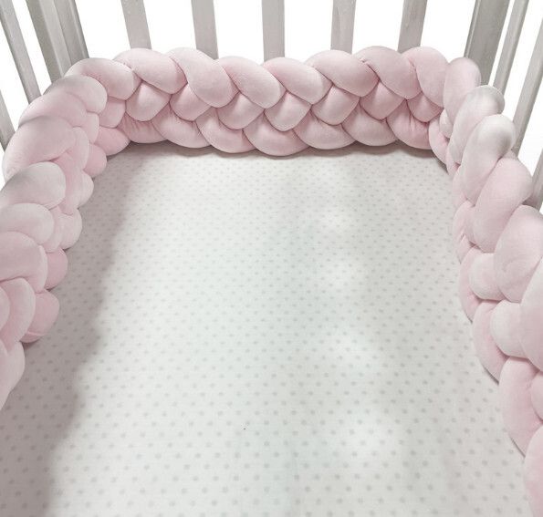 麻花辮防撞床圍 抱枕（NO4 粉色）（400cm 四股）#H257020082