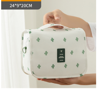 洗漱用品收納包（【陞級款】白色仙人掌）#N19_047_157
