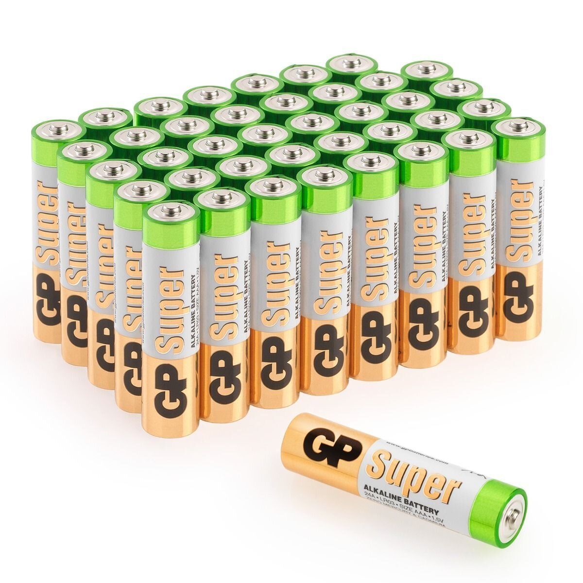 GP Super 鹼性電池 AAA * 40PCS(GP24AU)新舊包裝，隨機發貨
