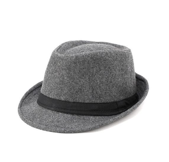 男士禮帽爵士帽【淺灰色】【均碼】#S158033444