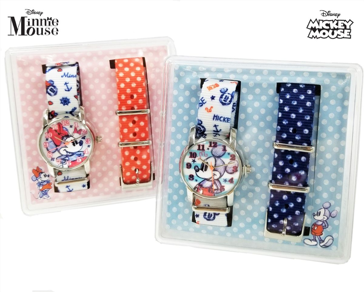 Strap Changeable Analog Watch - Blue (Licensed by Disney)