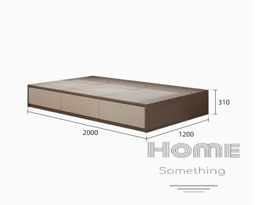 Nordic Modern Series Wardrobe Bed Tatami Bed*120/150cm(Not Including Mattress) - HS08824_A