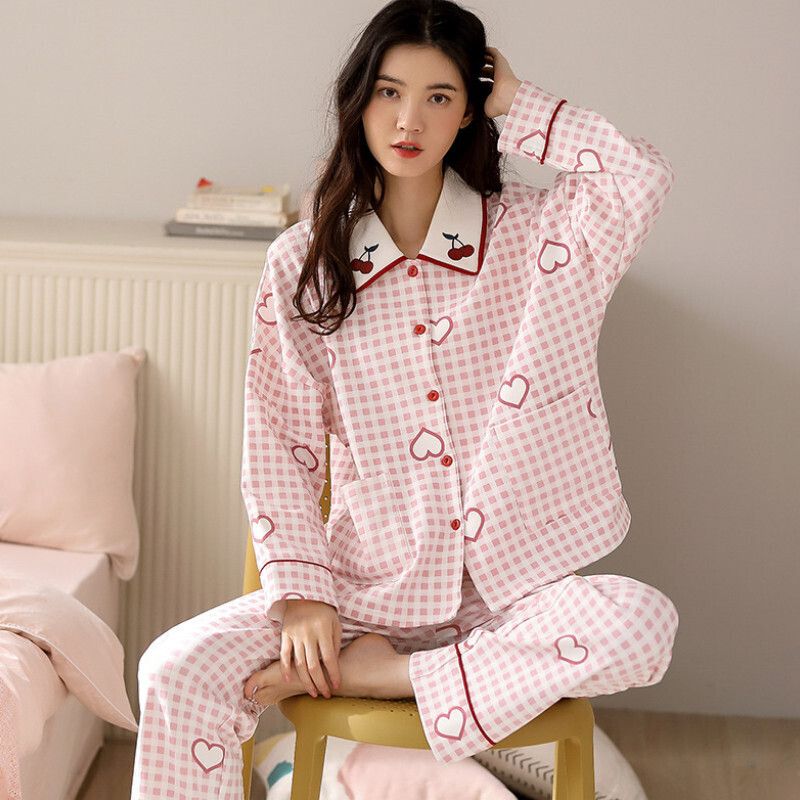 長袖睡衣套裝【M-XXL碼 AM77209】【下單后聯絡客服確認發貨尺碼 】