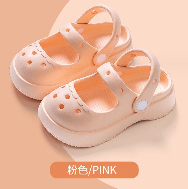 兒童包頭涼鞋(粉色)(170-220碼，下單後聯絡客服確認發貨尺碼)