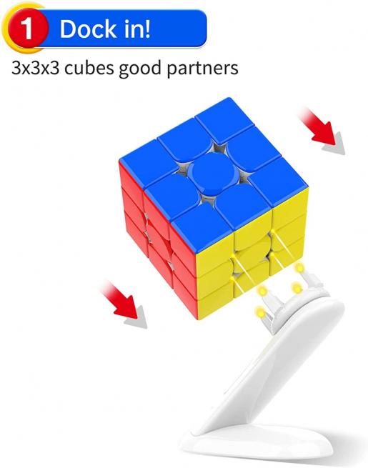 Cubed HK, GAN Cube Display Stand 扭計骰旋轉展示架適用於GAN 3x3 非智能扭計骰
