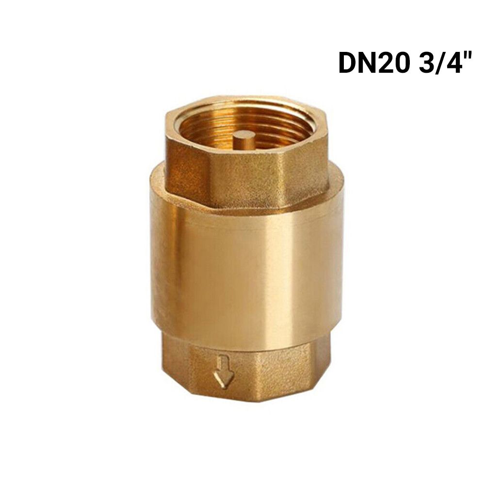 [3/4寸][120g] 止逆閥 管水錶彈簧單向閥 黃銅垂直止回閥 [平行進口]