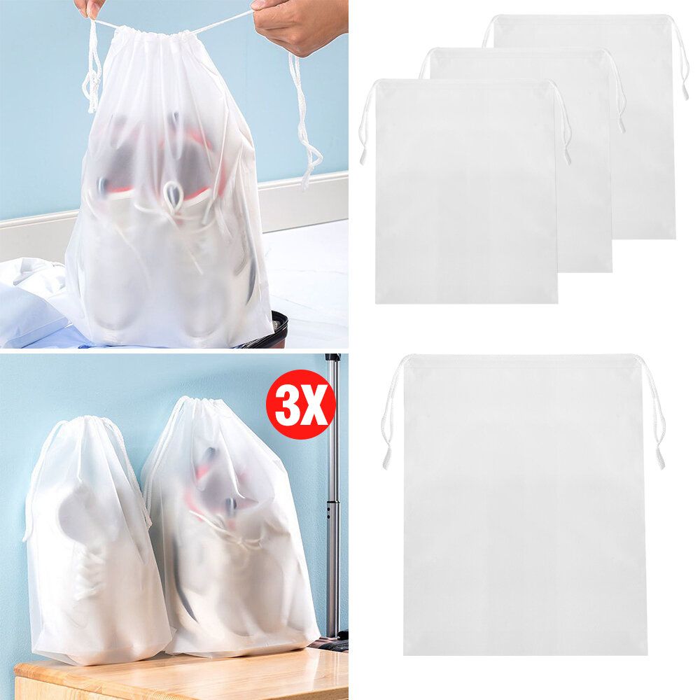 [3pcs] Travel Shoes Storage Bag Travel Shoe Bag Storage Bag Dust Bag Household Travel Shoe Cover