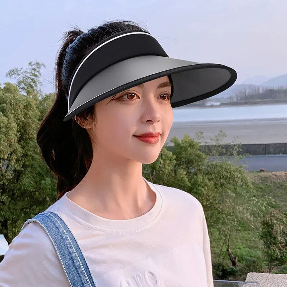 Tuenmall  White Sun Hat UV Protection UV Protection UPF50+ Anti