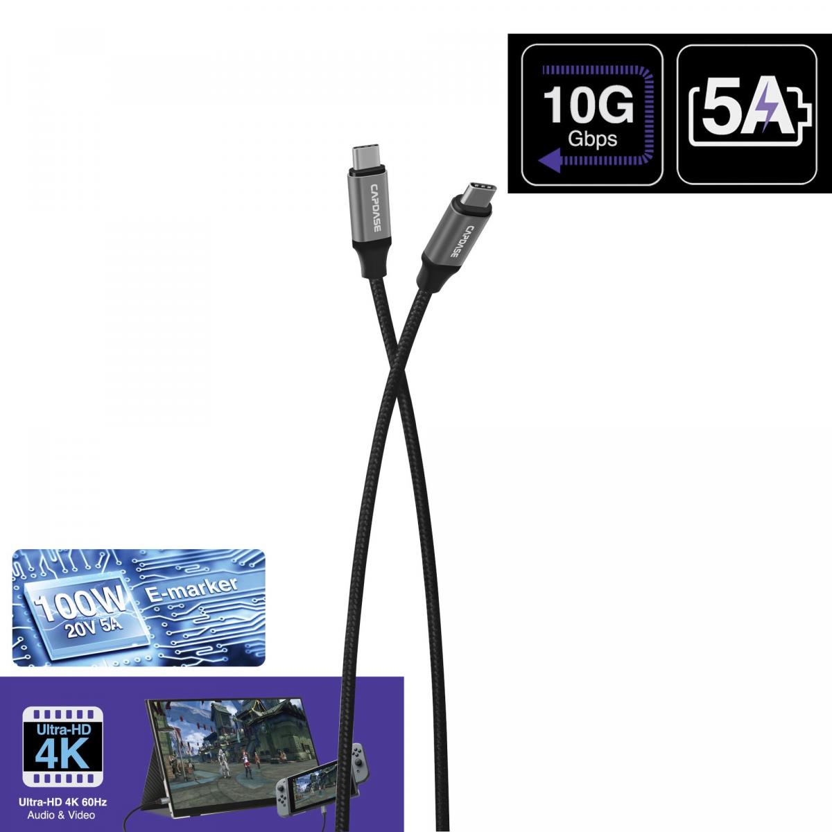 Metallic 10g 4k ultra-HD USB-C TO C 100W20V5A /IPADPRO MACBOOK SWITCH
