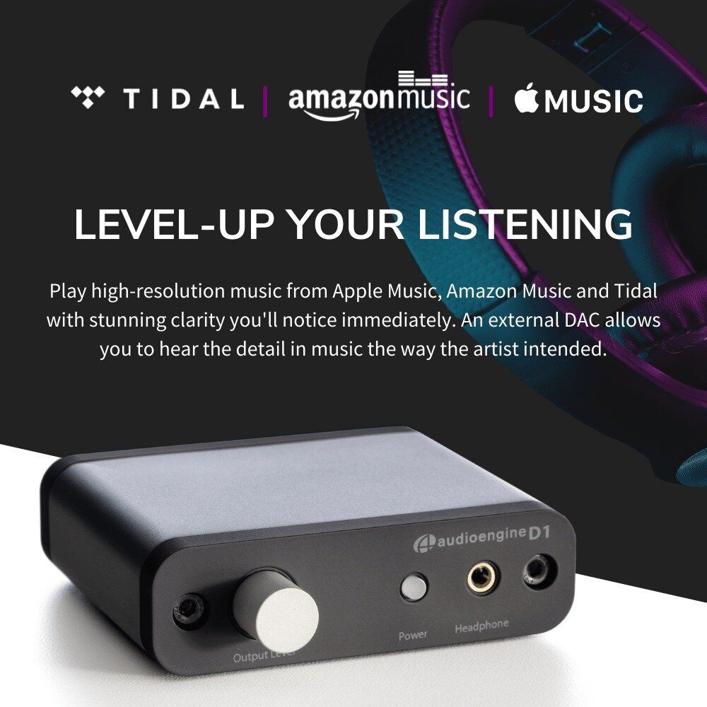 D1 24-bit DAC/Headphone Amp 擴音機 D1-BK