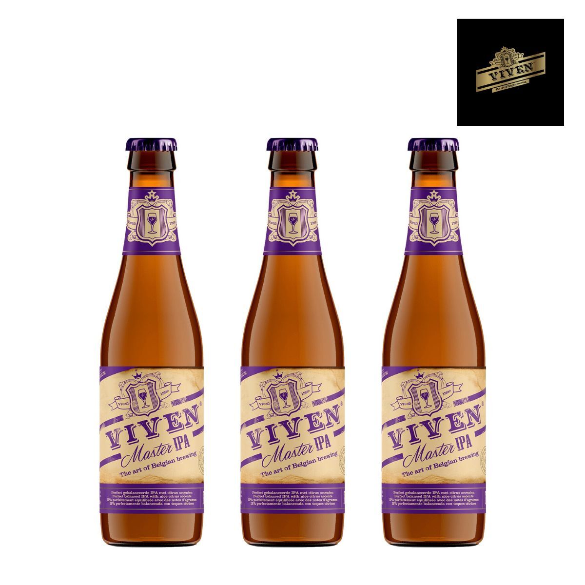 Viven Master IPA Belgium Beer 330ml * 3 Bottles (Random for old/new packaging)