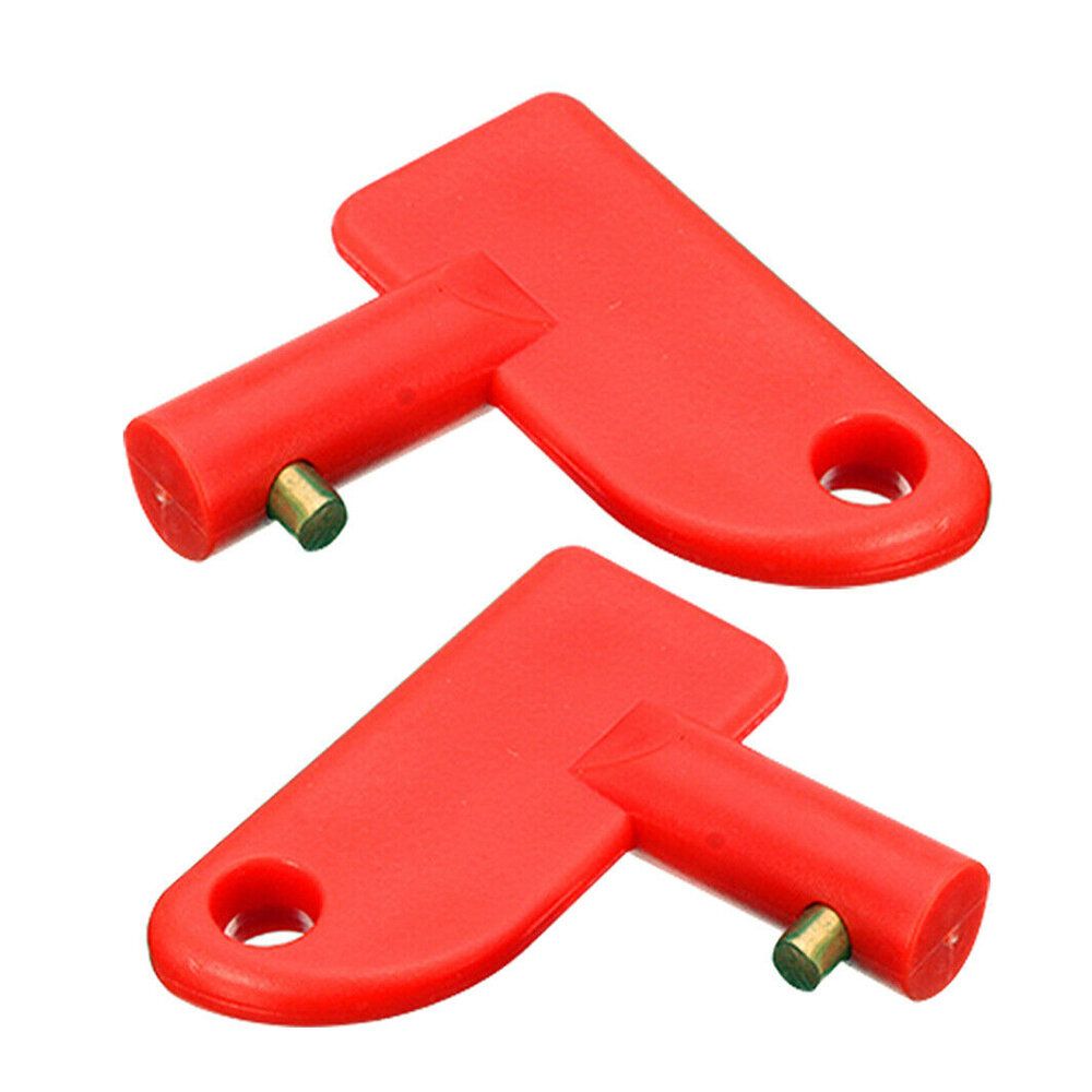 2PCS Battery Car Off Spare Switch Universal Key Cut Power Isolator Kill