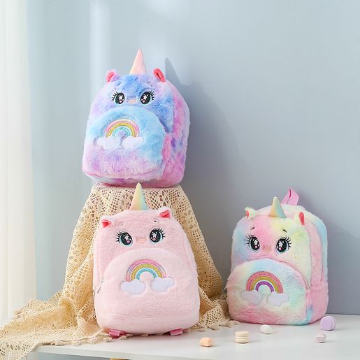 unicorn plush backpack