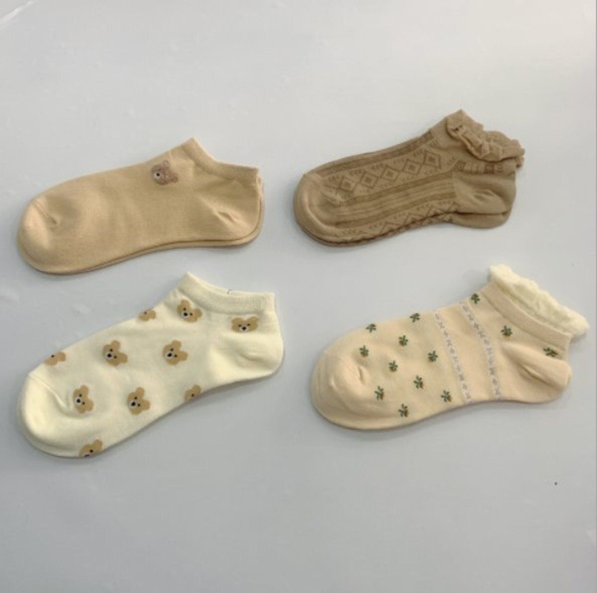 （8雙）襪子女卡通薄款短襪