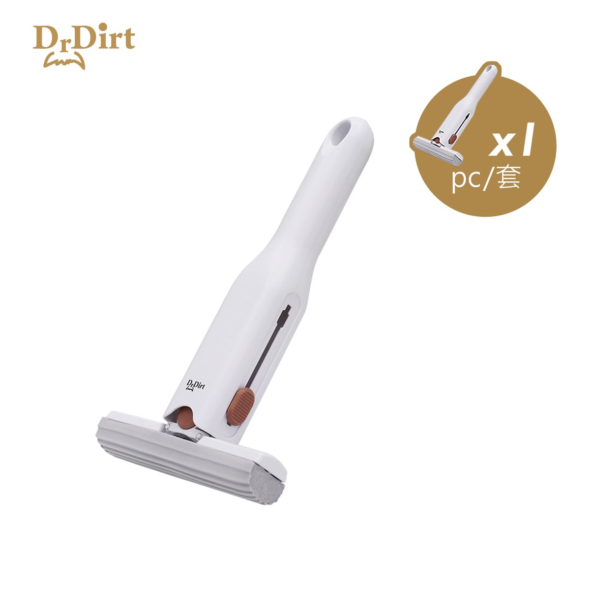 吸水手持拖把 海綿小拖把 迷你免手洗 桌面拖把 爐頭灶頭玻璃清潔小拖把 廚房浴室清潔 掛立收納 [HT-MP 105W]