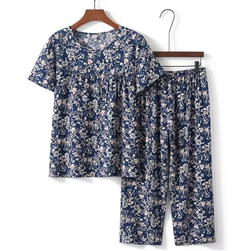 老年人短袖套裝( XL-4XL碼 4號色）【下單後請聯絡客服確認發貨尺碼】F001099288