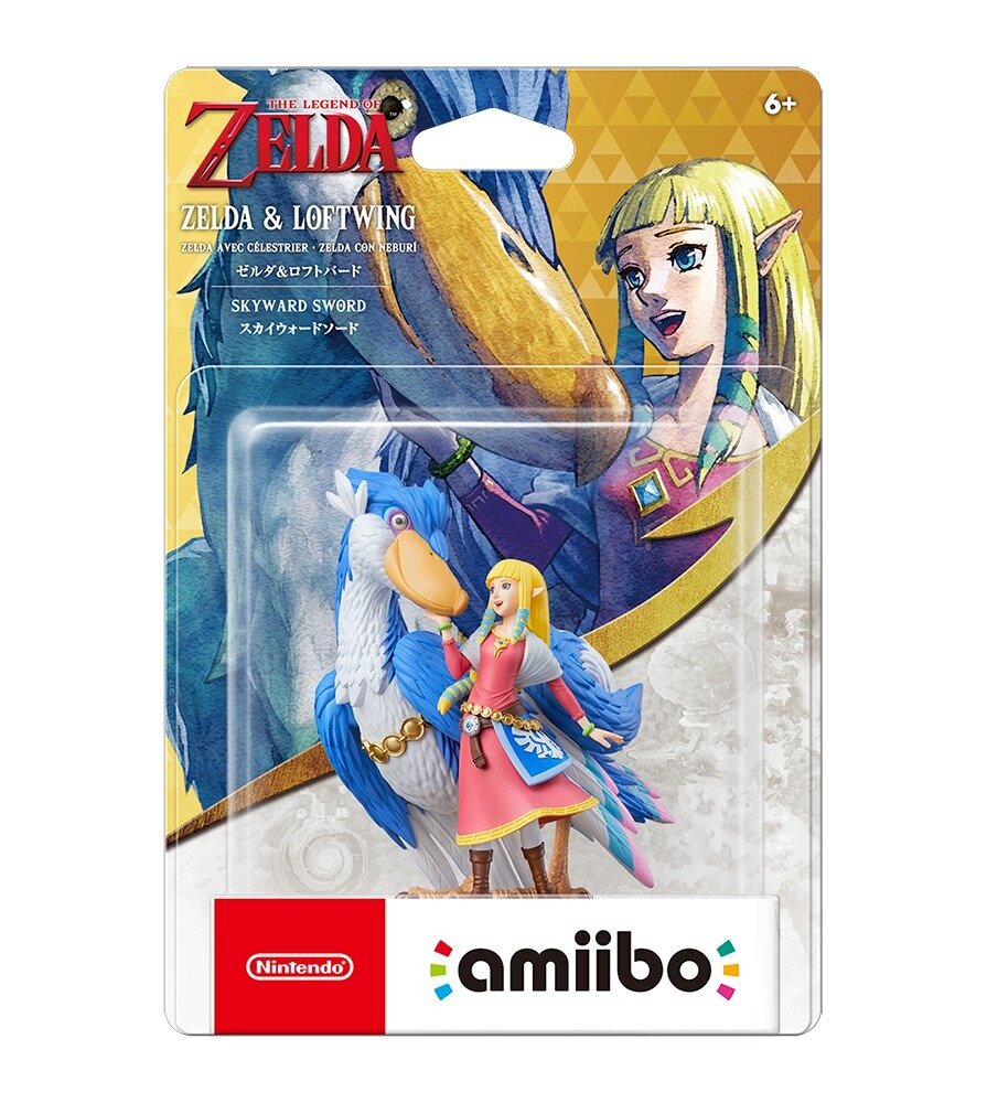 Switch Amiibo Figure:  薩爾達 The Zelda & 洛夫特飛鳥 Loftwing (薩爾達傳說 禦天之劍 HD｜Zelda: Skyward Sword HD)