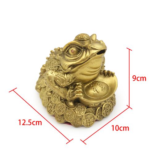 招財進宝 三足金蟾 鎮宅 辟邪 開運 風水 工芸品 美術品 置物（NH